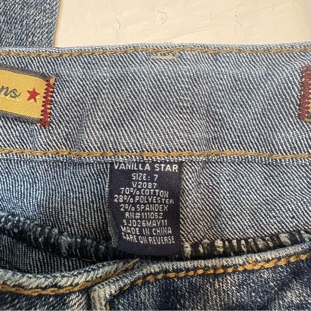 Vanilla Star Flare Distressed Jeans Women’s 7 - Picture 6 of 11